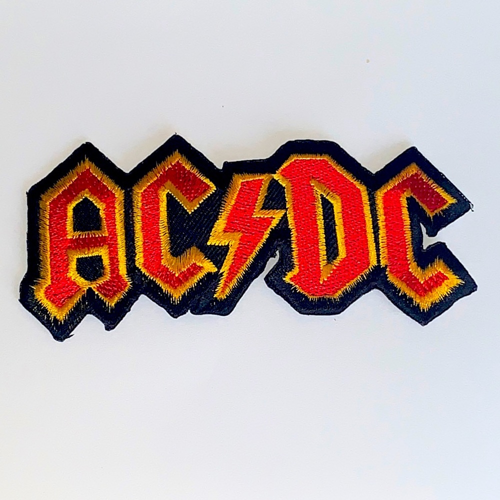 🧡 AC/DC iron on patch rock band